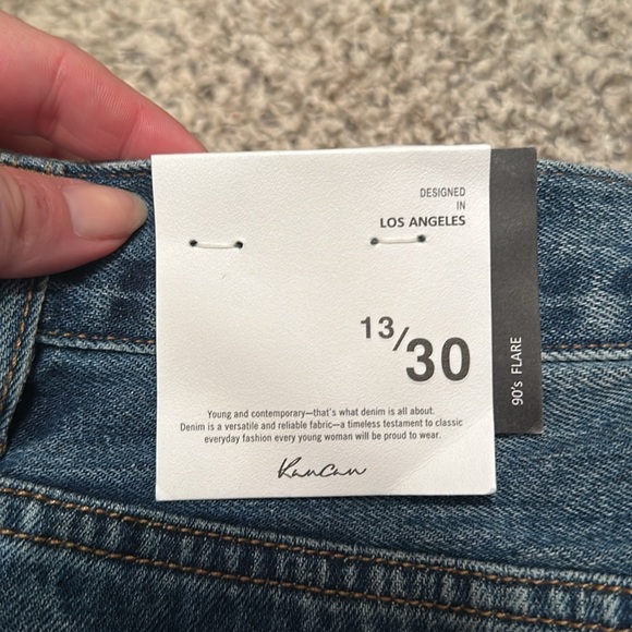 KanCan 13/30 90’s Flare 5 button distressed Jeans women’s - Picture 3 of 8